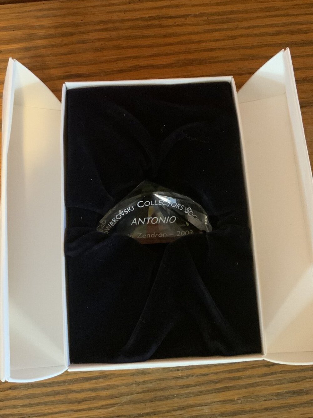VINTAGE Swarovski SCS 2003 Antonio Title Plaque